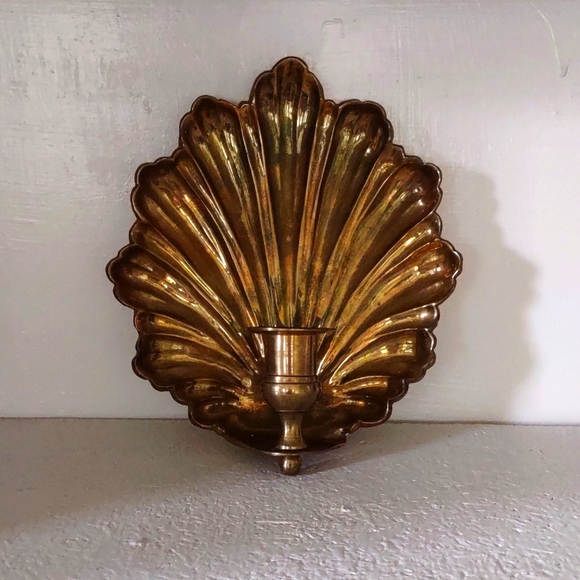 Accents Vintage Solid Brass Leaf Candle Holder Made In India Poshmark